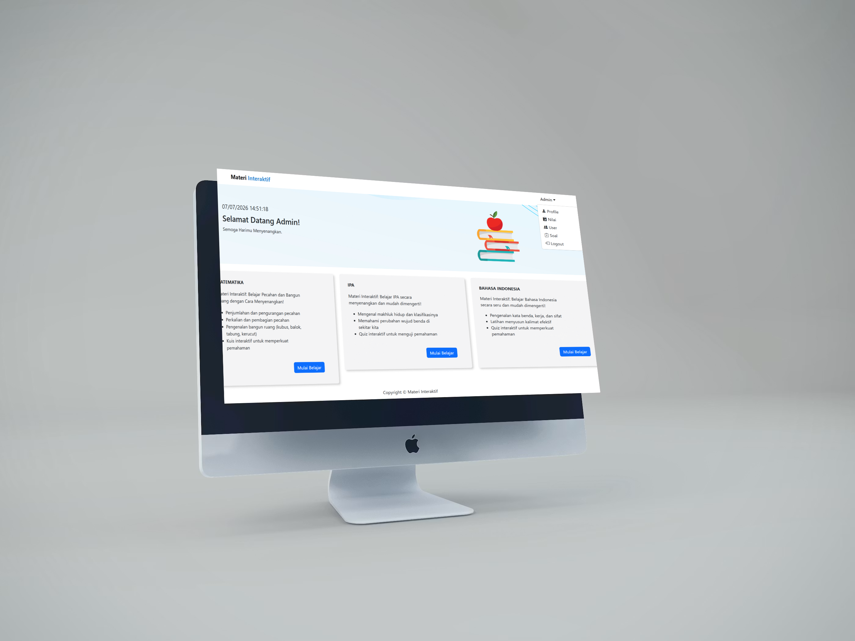 Materi Interaktif – Platform E-Learning Interaktif SD Kelas 5